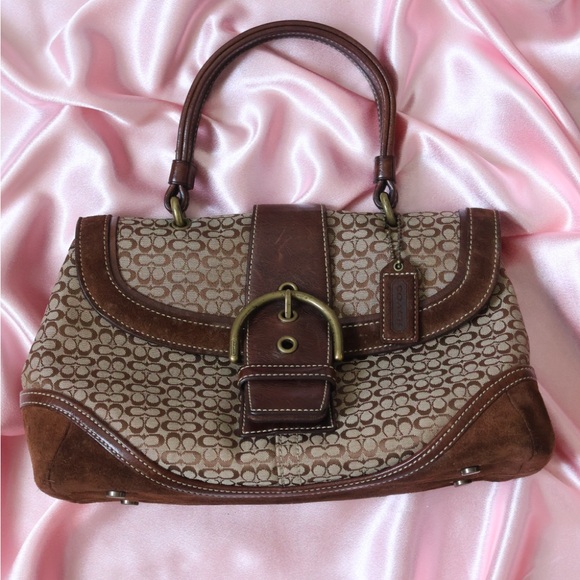 Coach Handbags - Vintage coach soho signature handbag brown